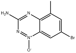 1,2,4-BENZOTRIAZIN-3-AMINE, 7-BROMO-5-METHYL-, 1-OXIDE Struktur