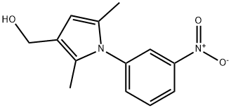 1H-PYRROLE-3-METHANOL, 2,5-DIMETHYL-1-(3-NITROPHENYL)- Struktur