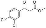 3-(3,4-DICHLORO-PHENYL)-3-OXO-PROPIONIC ACID METHYL ESTER Struktur