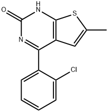 4-(2-Chlorophenyl)-6-methylthieno[2,3-d]pyrimidin-2(1H)-one Struktur