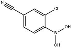 2-Chloro-4-cyanophenylboronic acid Struktur