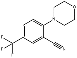 2-MORPHOLINO-5-(TRIFLUOROMETHYL)BENZONITRILE Struktur