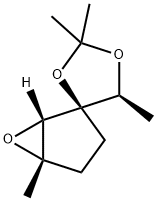 Spiro[1,3-dioxolane-4,2-[6]oxabicyclo[3.1.0]hexane], 2,2,5,5-tetramethyl-, (1S,2R,5S,5S)- (9CI) Struktur