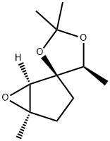 Spiro[1,3-dioxolane-4,2-[6]oxabicyclo[3.1.0]hexane], 2,2,5,5-tetramethyl-, (1R,2R,5S,5R)- (9CI) Struktur