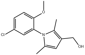 1-(5-CHLORO-2-METHOXYPHENYL)-2,5-DIMETHYL-1H-PYRROLE-3-METHANOL Struktur