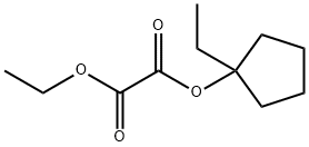 Ethanedioic acid, ethyl 1-ethylcyclopentyl ester (9CI) Struktur