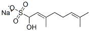 1-Hydroxy-3,7-dimethyl-2,6-octadiene-1-sulfonic acid sodium salt Struktur