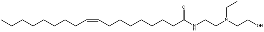 (Z)-N-[2-[ethyl(2-hydroxyethyl)amino]ethyl]-9-octadecenamide Struktur