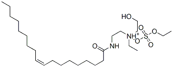 ethyl(2-hydroxyethyl)[2-(oleoylamino)ethyl]ammonium ethyl sulphate Struktur