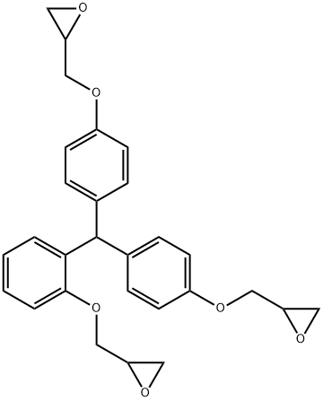 2,2'-[[o-(oxiranylmethoxy)benzylidene]bis(p-phenyleneoxymethylene)]bisoxirane Struktur