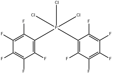 Trichlorobis(pentafluorophenyl)phosphorane Struktur