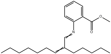 methyl o-[(2-pentyl-2-nonenylidene)amino]benzoate Struktur