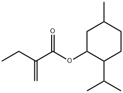 2-isopropyl-5-methylcyclohexyl 2-ethylacrylate Struktur