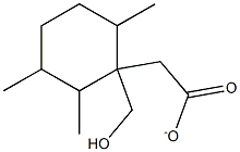 2,3,6-trimethylcyclohexylmethyl acetate Struktur