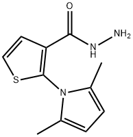 2-(2,5-DIMETHYL-1H-1-PYRROLYL)-3-THIOPHENECARBOHYDRAZIDE Struktur