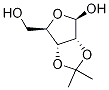 b-D-Ribofuranose, 2,3-O-(1-Methylethylidene)- Struktur