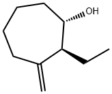 Cycloheptanol, 2-ethyl-3-methylene-, (1S,2S)- (9CI) Struktur