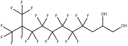 4,4,5,5,6,6,7,7,8,8,9,9,10,11,11,11-hexadecafluoro-10-(trifluoromethyl)undecane-1,2-diol Struktur