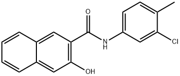 N-(3-Chloro-4-methylphenyl)-3-hydroxy-2-naphthalenecarboxamide Struktur