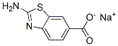 monosodium 2-aminobenzothiazole-6-carboxylate Struktur