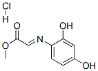 methyl (2,4-dihydroxyphenyl)iminoacetate hydrochloride Struktur