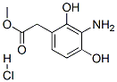 methyl [amino(2,4-dihydroxyphenyl)]acetate hydrochloride Struktur