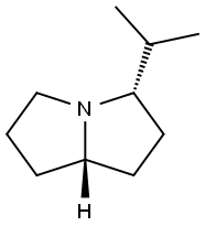 1H-Pyrrolizine,hexahydro-3-(1-methylethyl)-,trans-(9CI) Struktur