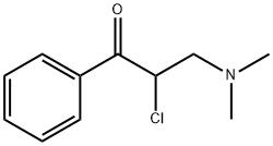 1-Propanone, 2-chloro-3-(dimethylamino)-1-phenyl- (9CI) Struktur