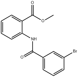 2-(3-BROMOBENZOYLAMINO)BENZOIC ACID METHYL ESTER Struktur