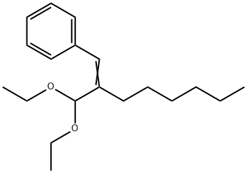 [2-(diethoxymethyl)-1-octenyl]benzene Struktur