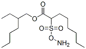 2-(Ammoniooxysulfonyl)octanoic acid 2-ethylhexyl ester Struktur