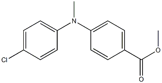 methyl 4-[(4-chlorophenyl)methylamino]benzoate Struktur