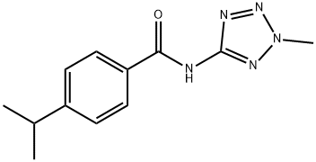 Benzamide, 4-(1-methylethyl)-N-(2-methyl-2H-tetrazol-5-yl)- (9CI) Struktur