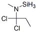 1,1-dichloro-1-ethyl-N,N-dimethylsilylamine Struktur