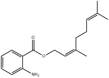 (Z)-3,7-dimethylocta-2,6-dienyl anthranilate Struktur