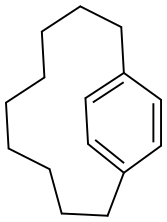 Bicyclo[9.2.2]pentadeca-11,13(1),14-triene Struktur