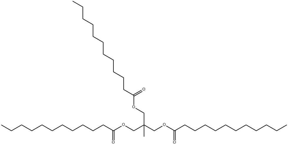 2-methyl-2-[[(1-oxododecyl)oxy]methyl]propane-1,3-diyl dilaurate Struktur