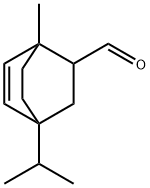 4-isopropyl-1-methylbicyclo[2.2.2]oct-5-ene-2-carbaldehyde Struktur