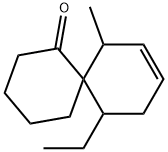 Spiro[5.5]undec-8-en-1-one, 11-ethyl-7-methyl- (9CI) Struktur