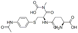 (2S)-4-[[(1R)-2-(4-acetamidophenyl)sulfanyl-1-(carboxymethylcarbamoyl) ethyl]carbamoyl]-2-amino-butanoic acid Struktur