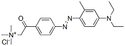 [4-[[4-(diethylamino)-2-methylphenyl]azo]phenacyl]trimethylammonium chloride Struktur