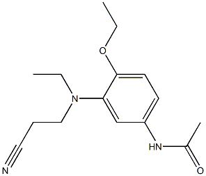 4'-Ethoxy-3'-[N-ethyl-N-(2-cyanoethyl)amino]acetanilide Struktur