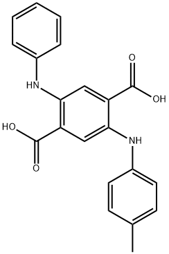 5-anilino-2-[(p-tolyl)amino]terephthalic acid  Struktur