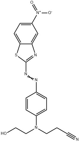 3-[(2-Hydroxyethyl)[4-[(5-nitrobenzothiazol-2-yl)azo]phenyl]amino]propanenitrile Struktur