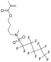 4-[methyl[(undecafluoropentyl)sulphonyl]amino]butyl methacrylate Struktur