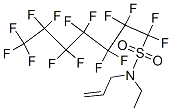 N-allyl-N-ethyl-1,1,2,2,3,3,4,4,5,5,6,6,7,7,7-pentadecafluoroheptane-1-sulphonamide  Struktur