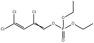 diethyl 2,4,4-trichlorobuta-1,3-dienyl phosphate Struktur