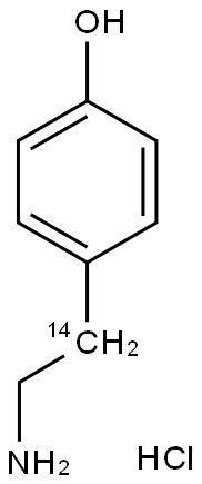 TYRAMINE-7-14C HYDROCHLORIDE Struktur