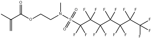 2-[methyl[(pentadecafluoroheptyl)sulphonyl]amino]ethyl methacrylate Struktur