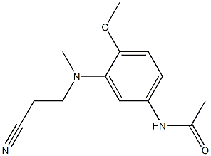 N-[3-[(2-cyanoethyl)methylamino]-4-methoxyphenyl]acetamide Struktur